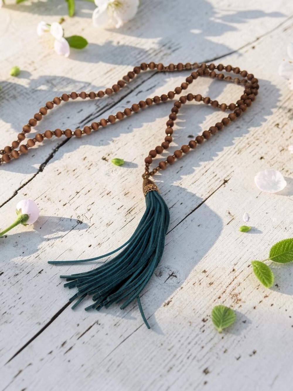 10 / $10 Boho Teal Tassel Beaded Necklace - Women Jewelry